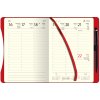 Týždenný diár A5 stĺpcový - SMART RED 2025