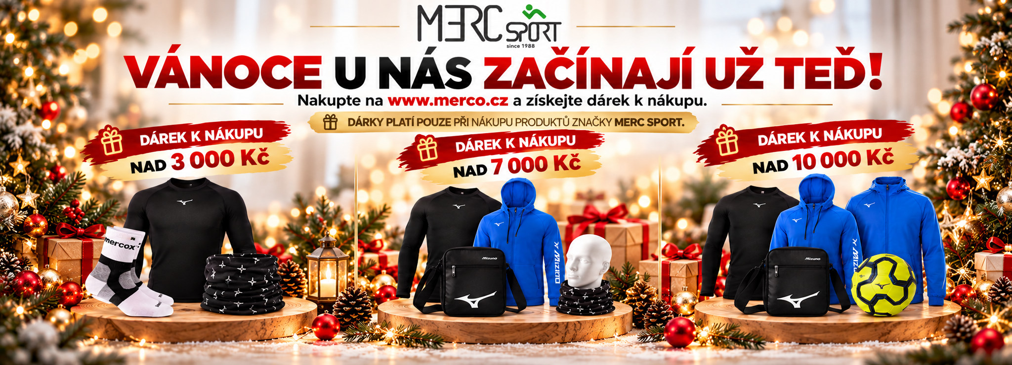 Akční Banner dárek Mizuno výrobky