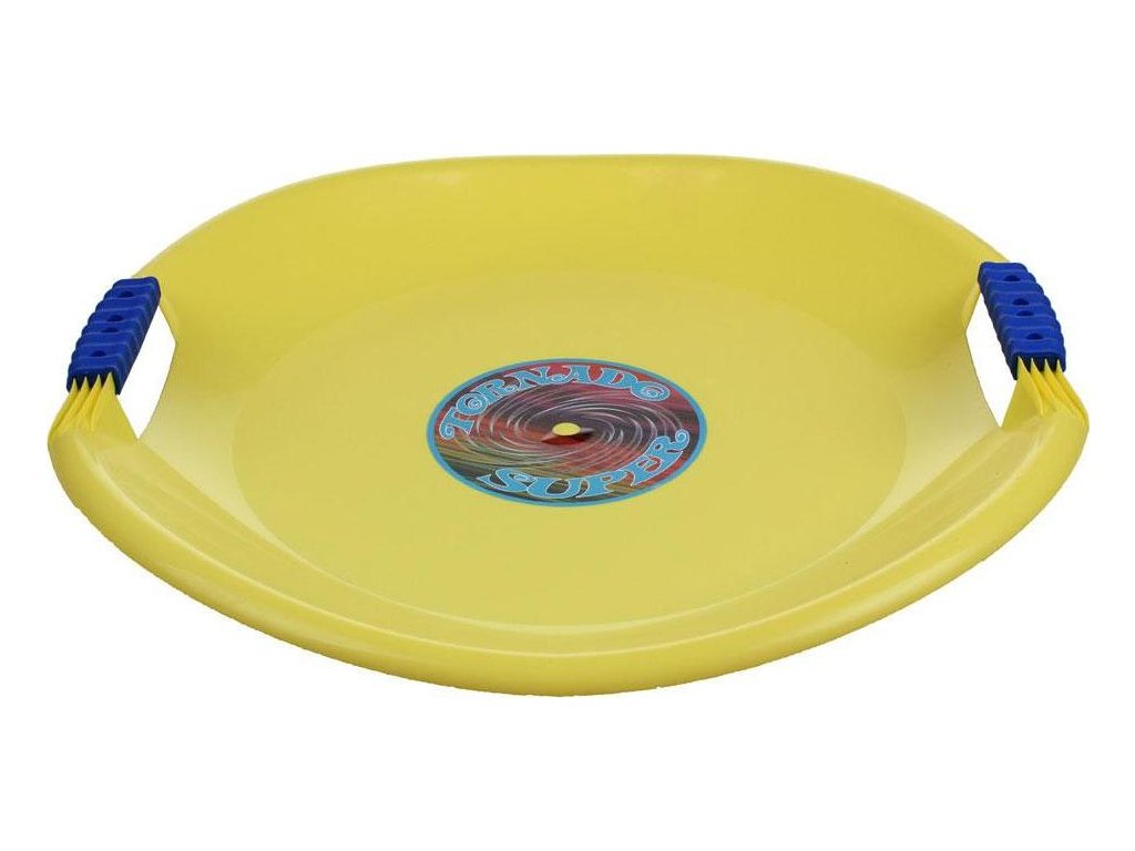 Sáňkovací talíř TORNÁDO SUPER PLASTKON 56 cm žlutá 2110ZL