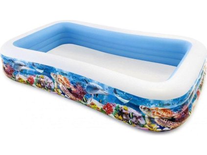 Bazén INTEX FAMILY nafukovací OBDELNÍK POTISK 305X183X56 58485