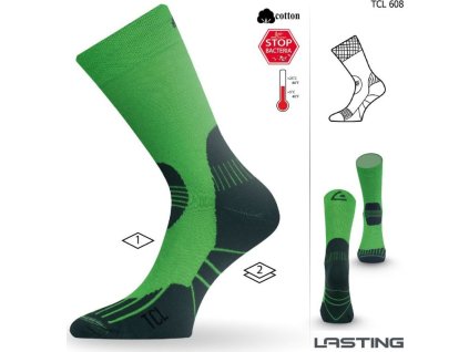 Lasting funkční ponožky TCL zelené (Velikost (38-41) M)