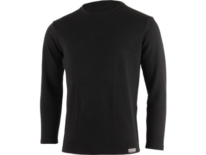 Lasting WOLK 9090 merino mens sweatshirt black (Obleceni LASTING pánské XL)