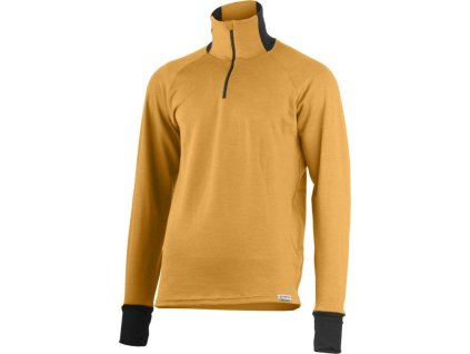 Lasting pánská merino mikina LEO hořčicová (Obleceni LASTING pánské XL)