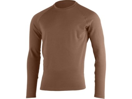 Lasting pánská merino mikina WITY hnědá (Obleceni LASTING pánské XL)