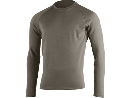 Lasting pánská merino mikina WITY hnědá (Obleceni LASTING pánské XL)