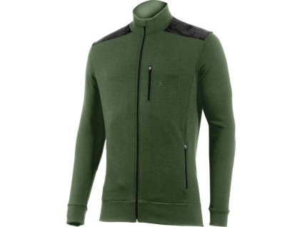 Lasting pánská merino mikina HUBERT zelená (Obleceni LASTING pánské XL)