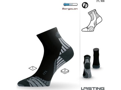 Lasting funkční ponožky ITL černé (Velikost (38-41) M)