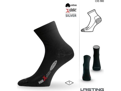 Lasting funkční ponožky CXS černé