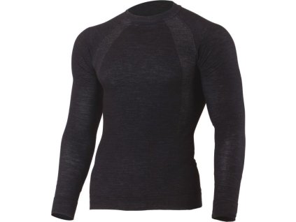 Lasting pánské merino triko WAPOL černé (Obleceni LASTING pánské L/XL)