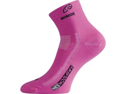 Lasting merino ponožky WKS růžové