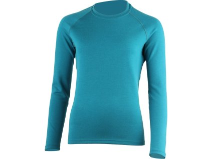 LENA 5858 merino women sweatshirt blue (Velikost M)