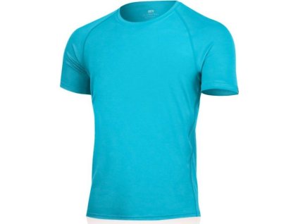 Lasting pánské merino triko QUIDO tyrkysové (Obleceni LASTING pánské L)