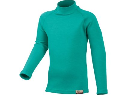 Lasting dětská merino mikina SONY tyrkysová (Velikost 120)
