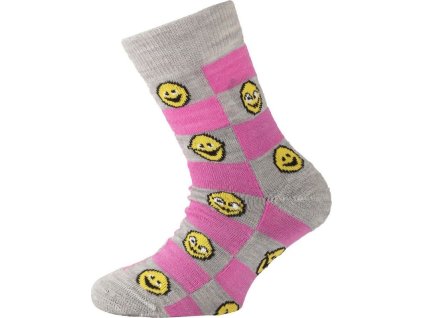 Lasting dětské merino ponožky TJE růžové (Velikost (29-33) XS)