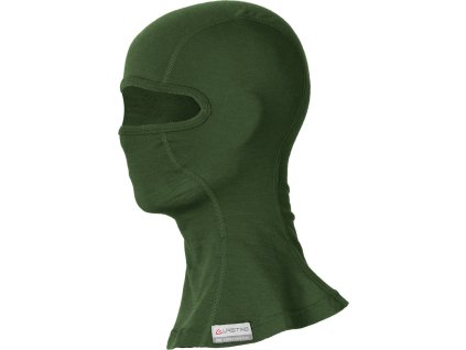 LAK 6262 160g green merino balaclava (Velikost L/XL)