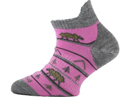 Lasting dětské merino ponožky TJM růžové