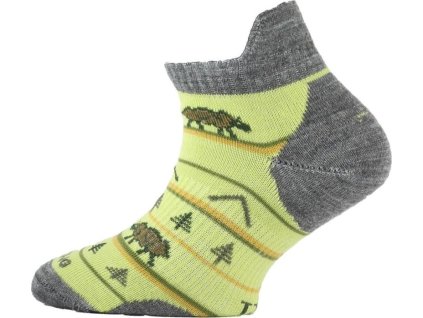 Lasting dětské merino ponožky TJM žluté (Velikost (34-37) S)