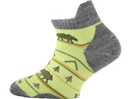 Lasting dětské merino ponožky TJM žluté