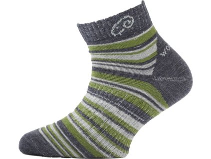 Lasting dětské merino ponožky TJP zelené (Velikost (34-37) S)