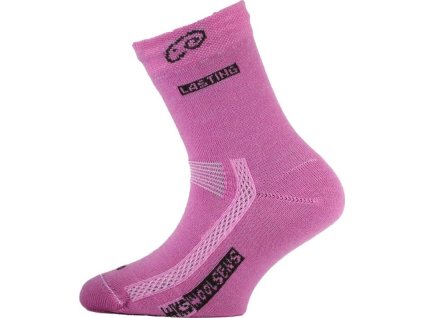 Lasting dětské merino ponožky TJS růžové (Velikost (34-37) S)