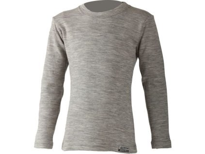 Lasting dětská merino mikina STONY šedá (Velikost 120)