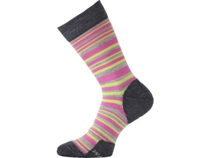 Lasting dámské merino ponožky WWL růžové (Velikost (38-41) M)