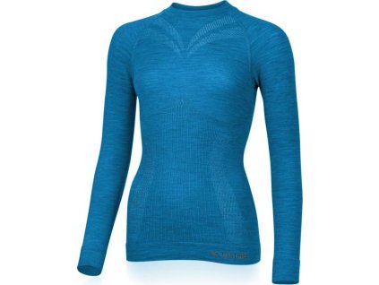 Lasting dámské merino triko MATALA modré (Velikost L/XL)