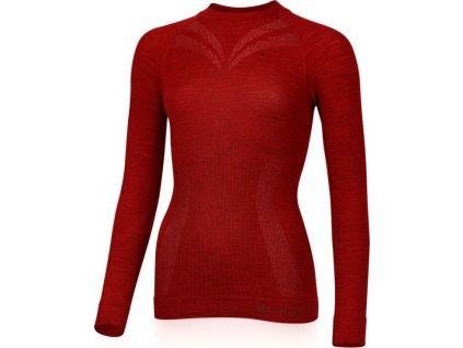 Lasting dámské merino triko MATALA červené (Velikost L/XL)