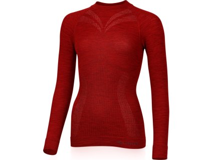 MATALA 3160 womens merino seamless long sleeve shirt red (Velikost L/XL)