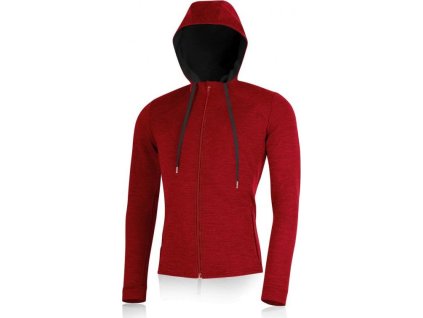 Lasting pánská merino mikina KARMIN červená (Obleceni LASTING pánské L)