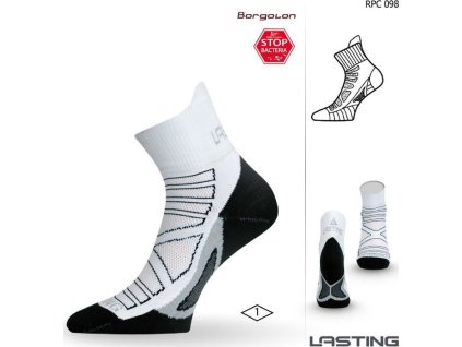 Lasting funkční běžecké ponožky RPC bílé (Velikost (38-41) M)