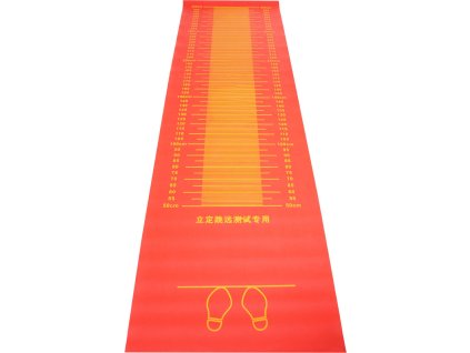 Měřící podložka pro skok daleký z místa červená