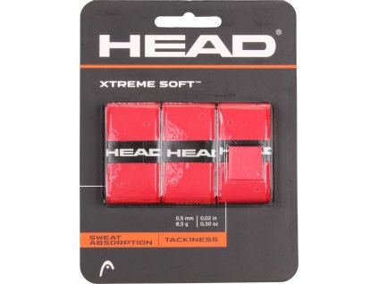 XtremeSoft 3 overgrip omotávka tl. 0,5 mm červená