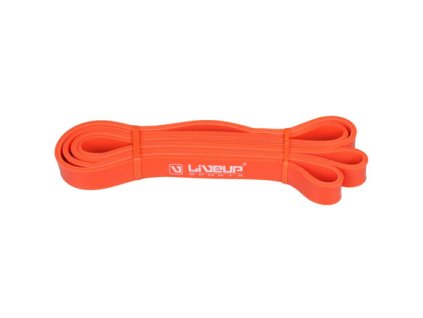 Aerobic guma posilovací guma 208 x 0,45 cm oranžová rozměr L