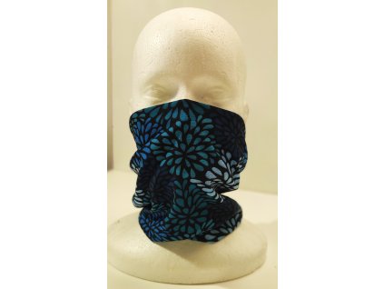 Multifunkční šátek Mercox flowers blue (2)