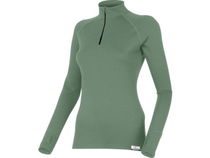 Lasting dámská merino mikina LAURA zelená (Velikost XL)