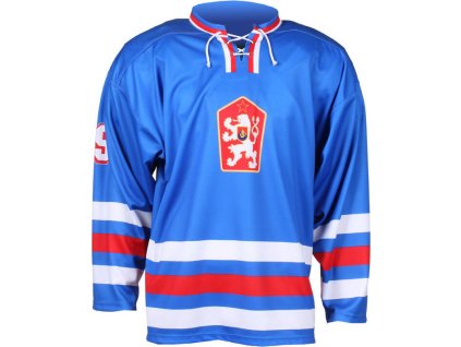Replika ČSSR 1976 hokejový dres modrá (Velikost oblečení S)
