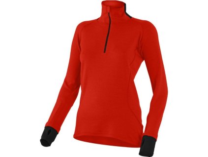 Lasting dámská merino mikina EMILY červená (Velikost XL)