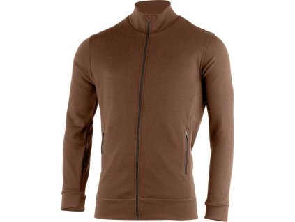 Lasting pánská merino mikina THERM hnědá (Obleceni LASTING pánské XL)