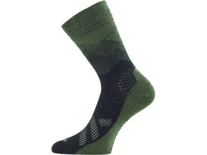 Lasting merino ponožky FWO zelené