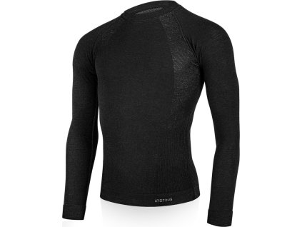 MAPOL 9090 mens merino long sleeve seamless shirt black (Obleceni LASTING pánské L/XL)