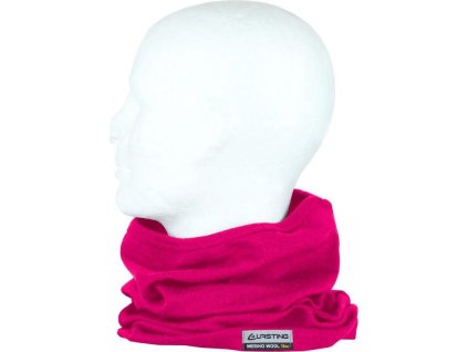Lasting merino nákrčník BUL růžový (Velikost UNI)