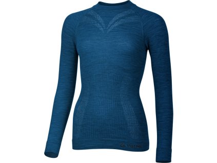 MATALA  5160 womens merino seamless long sleeve shirt blue (Velikost L/XL)