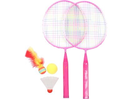 Training Set JR badmintonová sada růžová