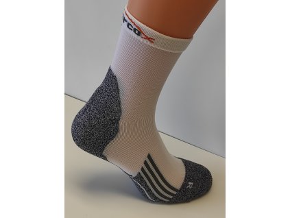 Cyklo ponožky Mercox white (Ponožky velikost XL-(44-46))