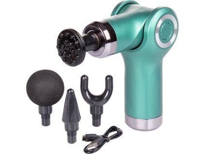 Massage Gun Mini vibrační masážní pistole zelená