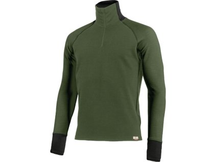 Lasting pánská merino mikina LEO zelená (Obleceni LASTING pánské L)