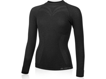 Lasting dámské merino triko MATALA šedé (Velikost L/XL)