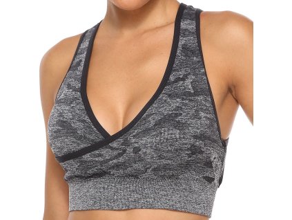 Cut Bra sportovní podprsenka šedá (Velikost oblečení S)
