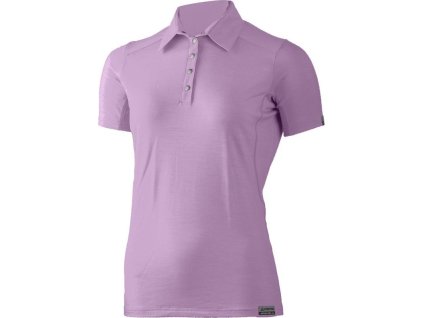 Lasting dámská merino polo košile ALISA fialová (Velikost S)